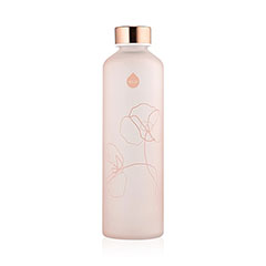 Mismatch Bloom homokfúvott üvegkulacs, 750 ml, rose gold