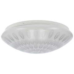 Umbriel mennyezeti LED lámpa, kör alakú, esőcsepp mintás (18W/1600lm) természetes fehér