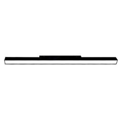Mágneses sínes LED lámpa 58,5 cm (DC48V) - 22W (120° - fekete) természetes fehér