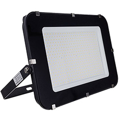 SMD Premium Line LED reflektor, fekete (300W/150°) 120 lumen/Watt - hideg fehér