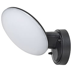 Varna kültéri fali LED lámpa (12W/720lm) IP54, fekete, természetes fehér