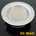 LED mélysugárzó (225 mm) 30W (kerek) hideg fehér
