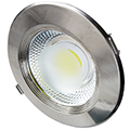 LED mélysugárzó (225 mm) 30W - mattkróm, természetes fehér