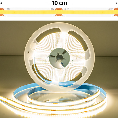 COB LED szalag beltéri 280 LED/m (24 Volt) - természetes fehér COB LED szalag beltéri 280 LED/m (24 Volt) - természetes fehér