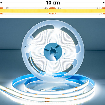 COB LED szalag beltéri 280 LED/m (24 Volt) - hideg fehér COB LED szalag beltéri 280 LED/m (24 Volt) - hideg fehér