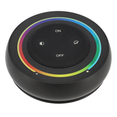S2-B, RGB+CCT Dimmer Fali LED szalag fényerő és színhőmérséklet szabályzó panel: elemes - fekete
