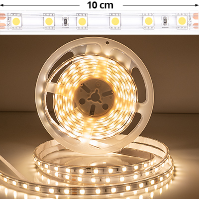 LED szalag kültéri 5050-60 (24 Volt) - természetes fehér, 5 méter LED szalag kültéri 5050-60 (24 Volt) - természetes fehér, 5 méter