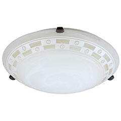 Tom mediterrán mennyezeti lámpatest (2xE27) mintás alabástromüveg búrával - 40 cm