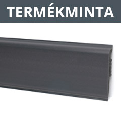 Termékminta: Vigo 6 cm-es parkettaszegélyléc, gumi szegélyes, vízálló: Antracit