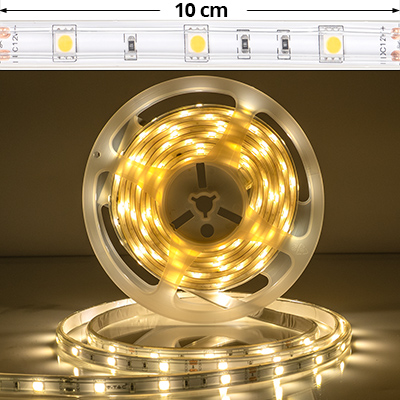 LED szalag kültéri 5050-30 (12 Volt) - természetes fehér, 5 méter LED szalag kültéri 5050-30 (12 Volt) - természetes fehér, 5 méter