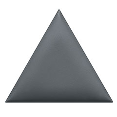 Bőrpanel, bőr falpanel: szabályos háromszög alakú  - Inka-802 Szürke (25x21.7 cm)