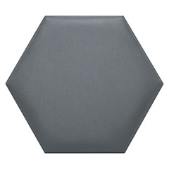 Hatszög alakú (méhsejt) bőrpanel, bőr falpanel - Inka-802 Szürke (30,2x34,7 cm)