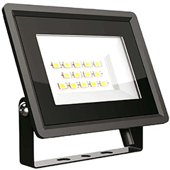 A-Series LED reflektor, fekete ház (10W/110°) - természetes fehér