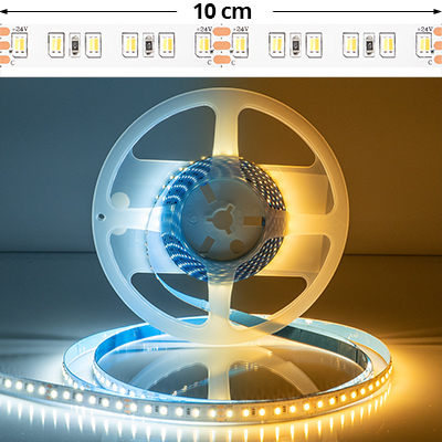 LED szalag beltéri 2835-120 (24 Volt) - CCT változtatható színhőm. LED szalag beltéri 2835-120 (24 Volt) - CCT változtatható színhőm.