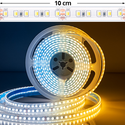 LED szalag kültéri 2835-120 (24 Volt) - CCT változtatható színhőm. 5 méter LED szalag kültéri 2835-120 (24 Volt) - CCT változtatható színhőm. 5 méter