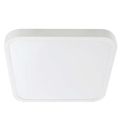 IP44 mennyezeti LED lámpatest - négyzet (24W/2500lm) hideg fehér, fehér (295 mm)