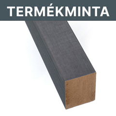 Termékminta: Lamella léc falra, modern falburkolathoz (20 cm-es minta) - Sötét szürke