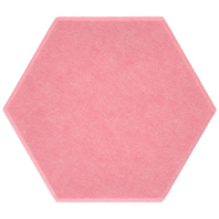 Hatszög alakú (méhsejt) filcpanel - filcből készült puha falburkoló (26-os pink színben)