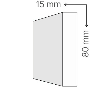 Sima léc 1.5 x 8 cm - natúr