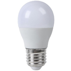 E27 LED lámpa (8W/160°) Kisgömb - hideg fehér