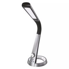 - JAMES asztali LED lámpa (8W) fekete-ezüst, állítható színhőmérséklet, USB töltő, RGB hangulatfény