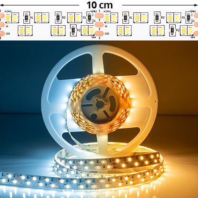 LED szalag beltéri 2835-240 (24 Volt) - CCT változtatható színhőm.