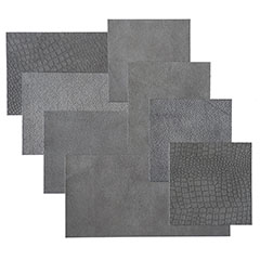 Jordan - Öntapadós bőr falburkolat (15x15 cm + 15x30 cm) - kékesszürke
