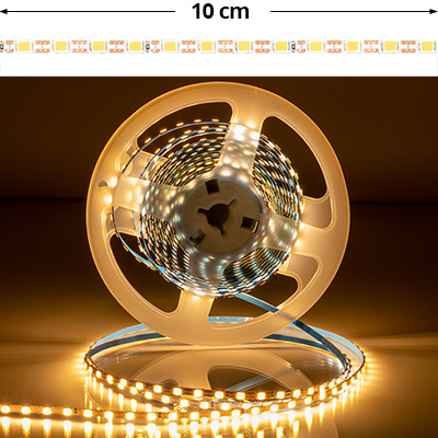 LED szalag beltéri 2835-120 (24 Volt) - meleg fehér, 3 mm széles (Dekor!) LED szalag beltéri 2835-120 (24 Volt) - meleg fehér, 3 mm széles (Dekor!)