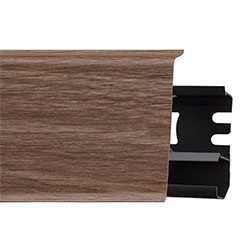 -Indo 7 cm-es parkettaszegélyléc (250 cm) gumi szegélyes, vízálló, rögzítősines: Victoria tölgy színű