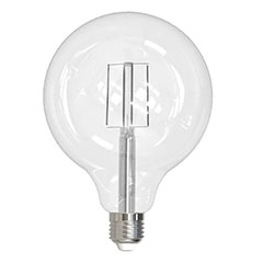 E27 LED izzó Vintage filament (13W/320°) G125 - meleg fehér