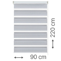EASYFIX készre szerelt sávos roló, szürke, ajtóra, ablakra, mennyezetre vagy oldalfalra is szerelhető: 90x220 cm