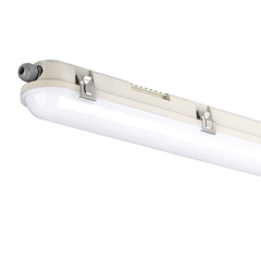 M-Series IP65 por és páramentes LED lámpatest (36W/4320lm) 120 cm, hideg fehér, 6500K, készenléti akkumulátorral