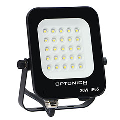 SMD LED reflektor fekete (20W/1800lm) - Hideg fehér