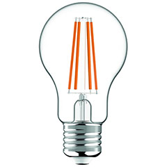 E27 LED Filament (6.6W/330°) 161 lm/W, meleg fehér