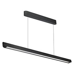 Irodai függeszthető LED lámpatest (36W) fekete - változtatható színhőmérséklet - Samsung chip, opál búrával