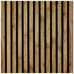 - Fa hatású, hangszigetelő lamella falburkolat, hajlítható filc hátlappal (60 cm x 90 cm x 0.9 cm) - Pekándió