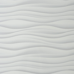 Konyhai hátfal, konyhapanel ütésálló és hőálló ABS anyagból, 295x60 cm - fotó minőségű, UV nyomtatott - Hullámos minta