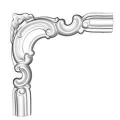 Moulding CR 810B L poliuretán keretező sarokelem (CR 810 díszléchez), bal oldali