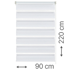 EASYFIX készre szerelt sávos roló, fehér, ajtóra, ablakra, mennyezetre vagy oldalfalra is szerelhető: 90x220 cm