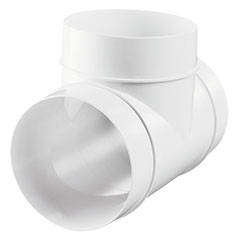 Műanyag T idom, 150 mm 333 P - légcsatornák castlakoztatásához