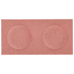 Téglalap alakú filcpanel - filcből készült puha falburkoló, 30x15cm, púderrózsaszín