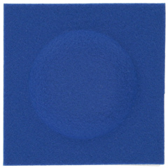 Négyzet alakú filcpanel - filcből készült puha falburkoló 15x15cm, királykék