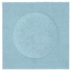 Négyzet alakú filcpanel - filcből készült puha falburkoló 15x15cm, világoskék