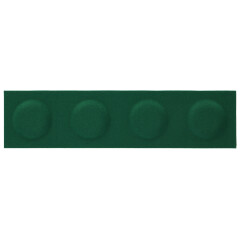 Téglalap alakú filcpanel - filcből készült puha falburkoló, 60x15cm, sötétzöld