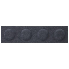 Téglalap alakú filcpanel - filcből készült puha falburkoló, 60x15cm, sötétkék