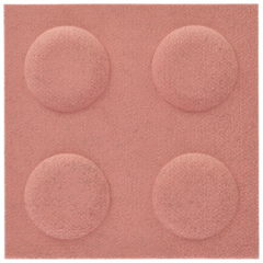 Négyzet alakú filcpanel - filcből készült puha falburkoló 30x30cm, púderrózsaszín