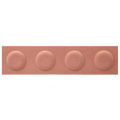 Téglalap alakú filcpanel - filcből készült puha falburkoló, 60x15cm, púderrózsaszín