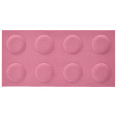 Téglalap alakú filcpanel - filcből készült puha falburkoló, 60x30cm, pink