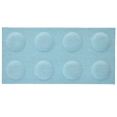 Téglalap alakú filcpanel - filcből készült puha falburkoló, 60x30cm, világoskék