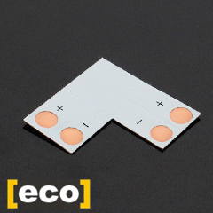 PCB sarok elem 5050-es LED szalaghoz (10 mm-es, 2 eres)